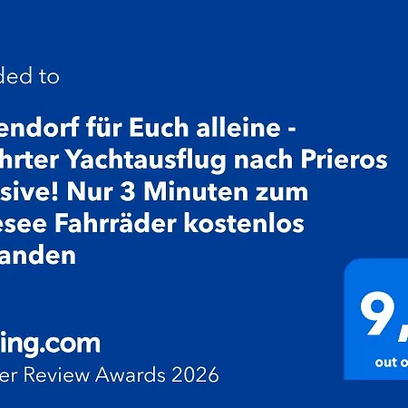 Daire Huettendorf Fuer Euch Alleine - Gefuehrter Yachtausflug Nach Prieros Inclusive! Nur 3 Minuten Zum Badesee Fahrraeder Kostenlos Vorhanden Groß Köris